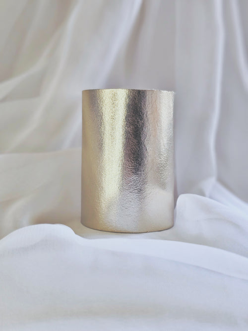 • golden leaf • leather cuff